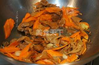 元蘑爆炒大白菜的图解做法