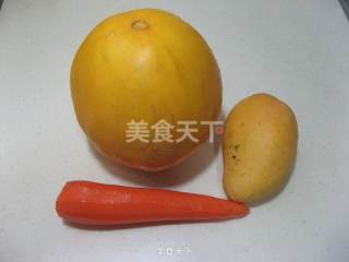 芒果金瓜胡萝卜汁糊(果蔬汁)的厨房自制法