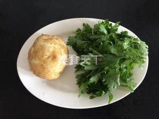 土豆丝芹菜叶汤的图示自制法
