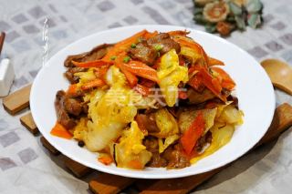 元蘑爆炒大白菜的图解做法