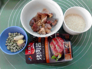 图文:豌豆鸡米饭(主食)的自制做法