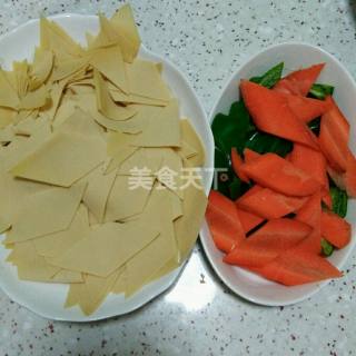青椒干豆腐的手工制作(图示教材)