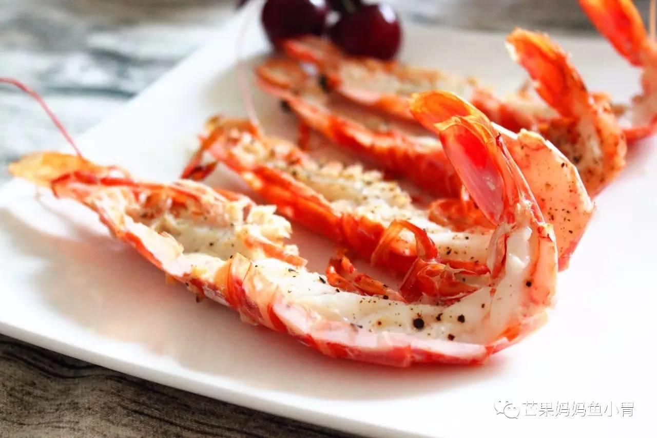 极品农家菜:黑椒烤红虾制作方法