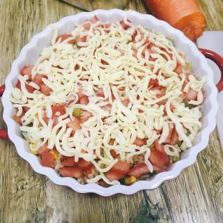 图文:什锦牛肉焗饭(主食)的自制做法