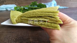 (图文)手工自制菠菜千层饼的做法