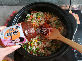 图文:香菇酱炒饭(主食)的自制做法