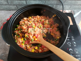 图文:香菇酱炒饭(主食)的自制做法