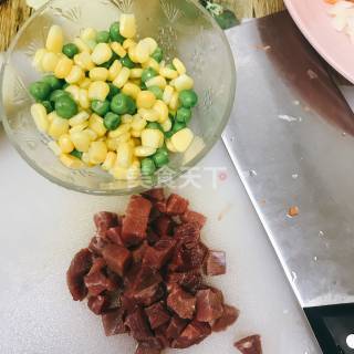 图文:什锦牛肉焗饭(主食)的自制做法