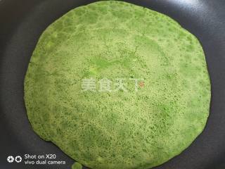 菠菜汁煎饼的厨房手工做法(图解)