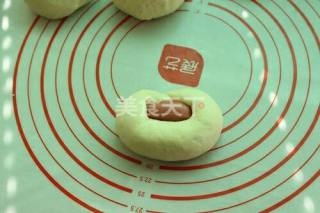 葱花Q肠面包的(图示)手工制作